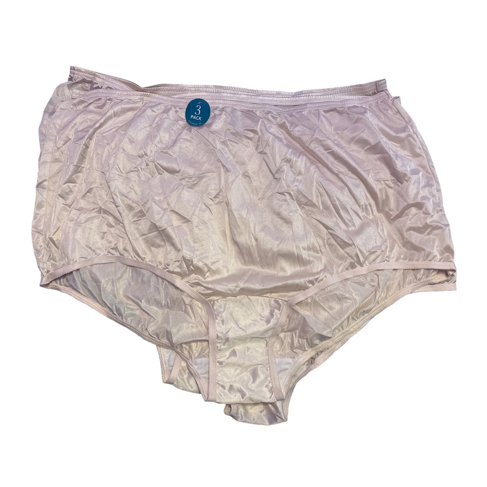 NEW Vanity Fair Perfectly Yours Ravissant 15711 Nylon Panties 3pk 12 5X
